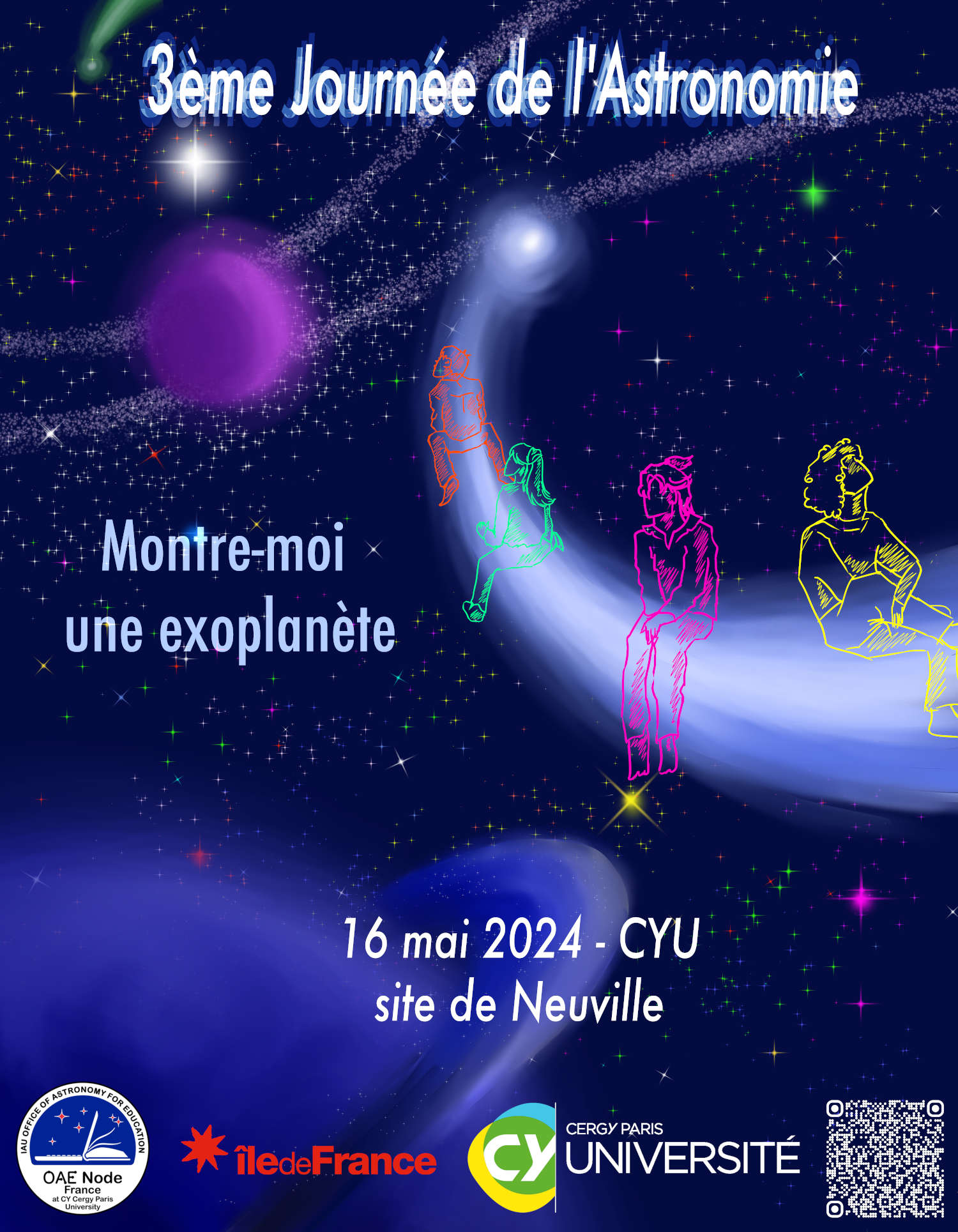Affiche Journée de l'Astronomie 2024 CYU